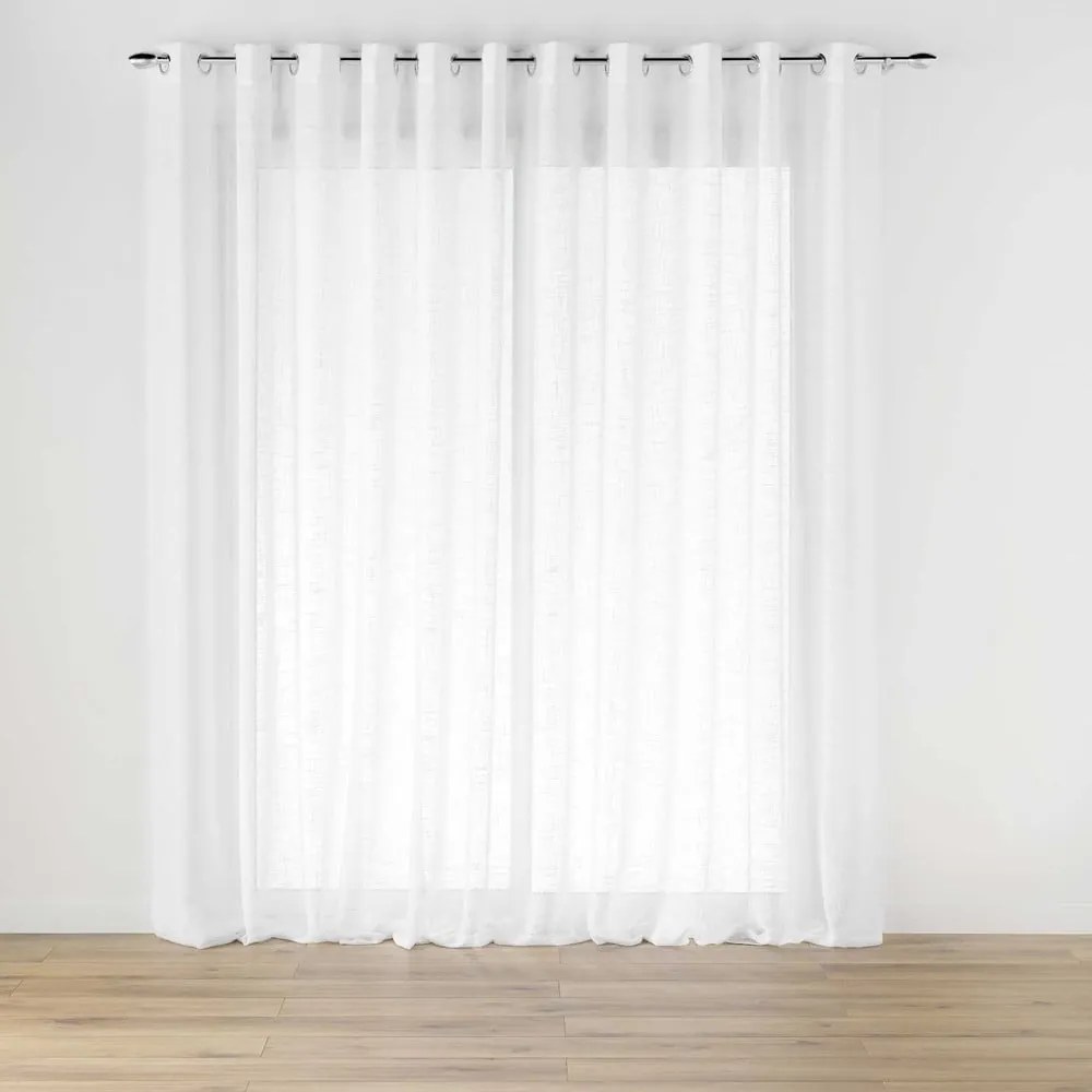 Fehér fényáteresztő függöny 400x240 cm Haltona – douceur d'intérieur