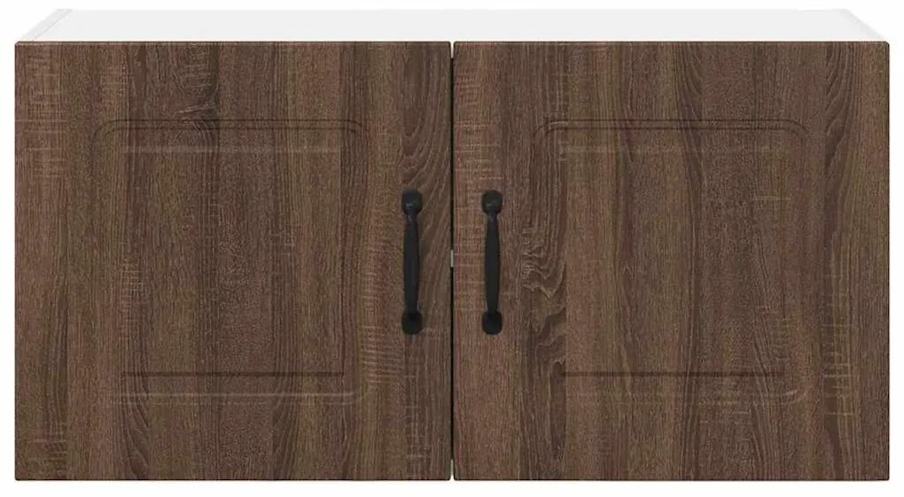 Fali konyhaszekrény ajtóval Barna Tölgy 80 x 31 x 40 cm Faanyag