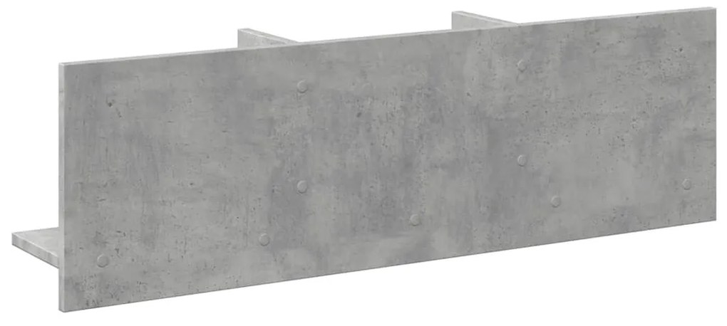 betonszürke szerelt fa faliszekrény 100 x 16,5 x 30 cm