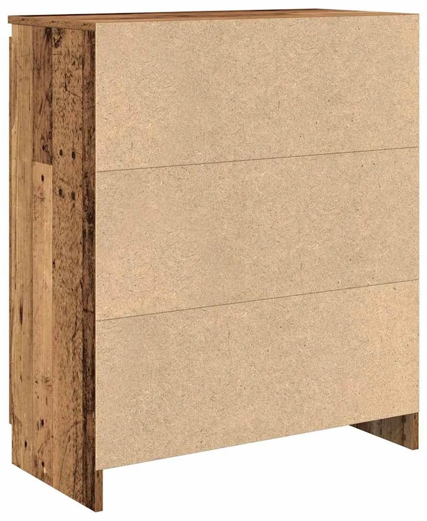 antik fa szerelt fa tálalószekrény fiókos 71x35x84 cm