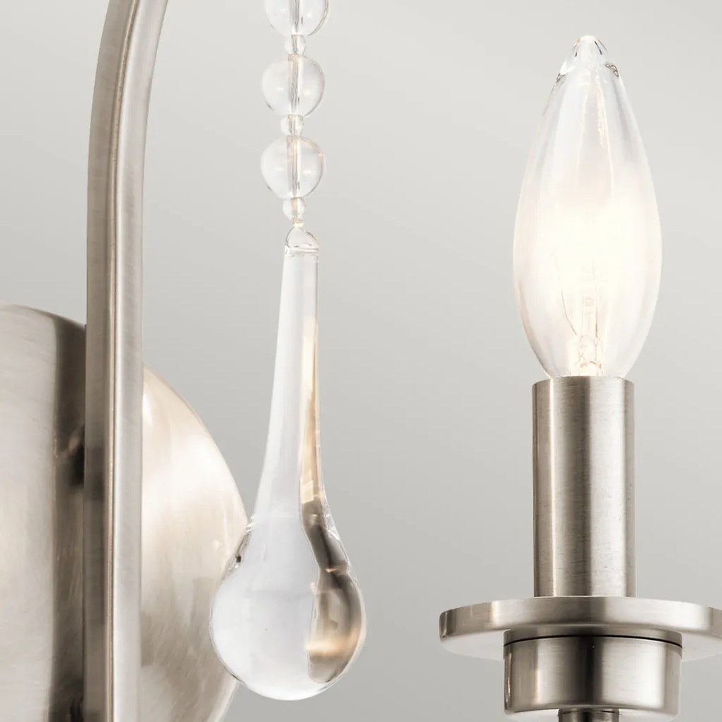 ELSTEAD QN-KARLEE2 KARLEE Kristály Fali Lámpa Ón E14 IP20