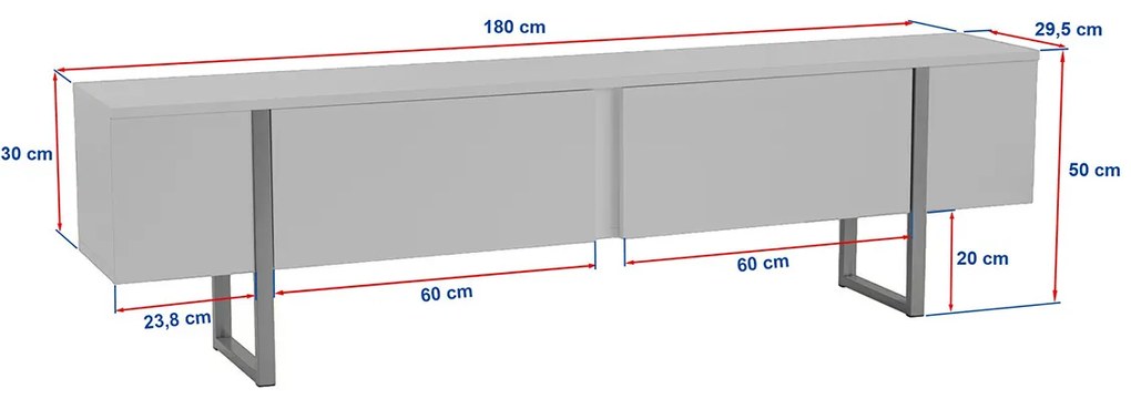 TV asztal Serenity Grey