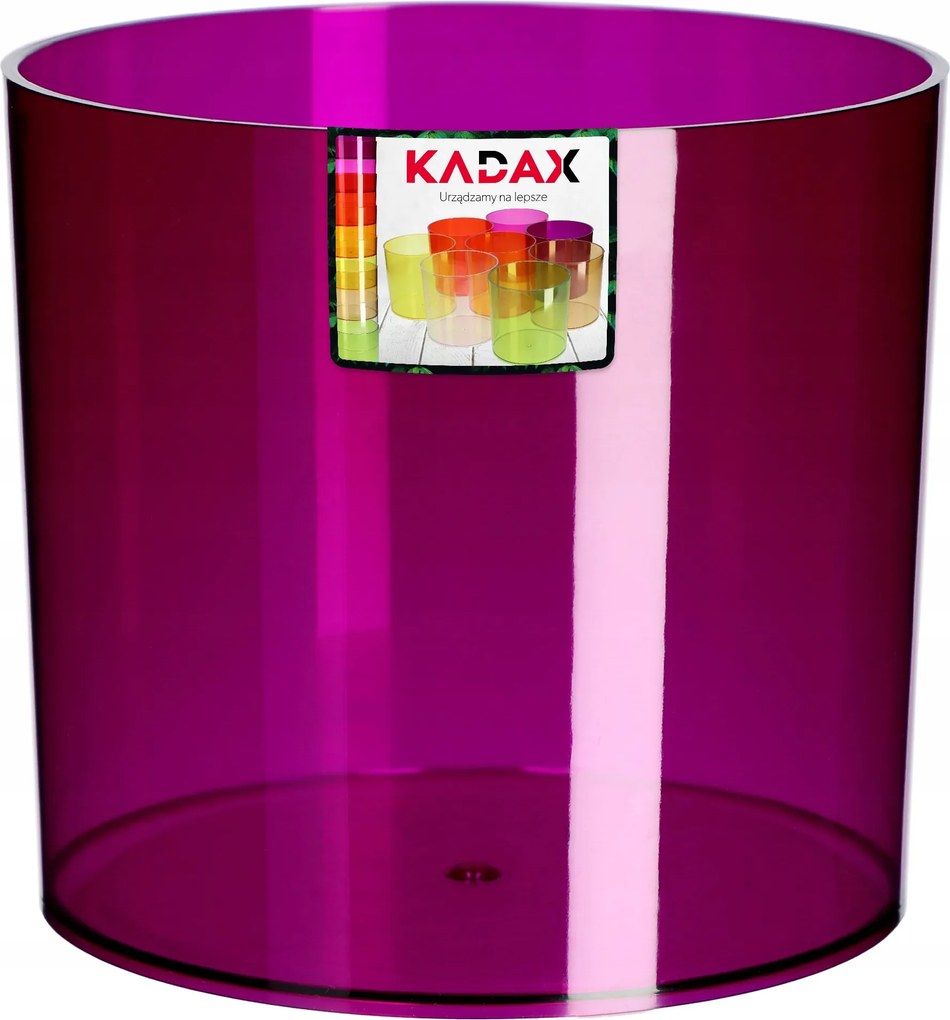 Virágtartó Kaspó Fedő Kerek Növény Műanyag 12,5 cm Lila