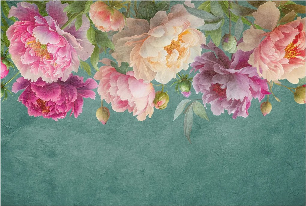 Fotótapéta Flizelin Szoba tapéta Virágos elegancia 104x70 Ragasztó