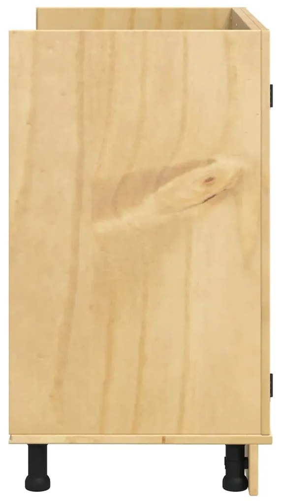 Cabinet tárolóval ajtóval Méz 80 x 46 x 81,5 cm Tömör fenyőfa