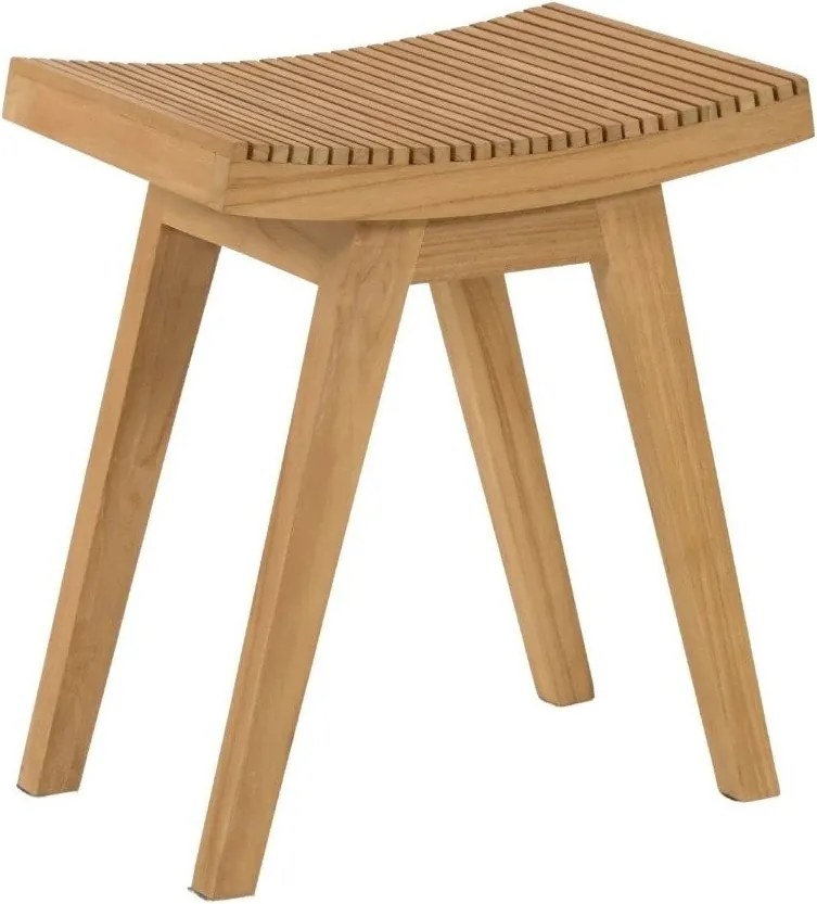 Natúr színű teakfa ülőke Vicentina – Kave Home