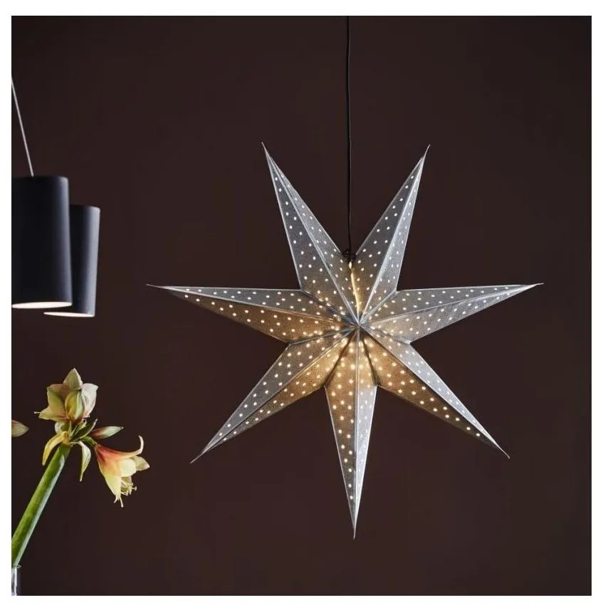 Markslöjd 705788 - Karácsonyi dekoráció GLITTER 1xE14/25W/230V á. 75 cm ezüst