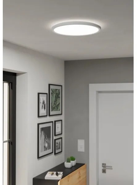Eglo 901458-LED Dimmelhető fürdőszobai lámpa ROVITO-R 18,5W/230V átm. 38,9cm IP44 fehér + távirányító