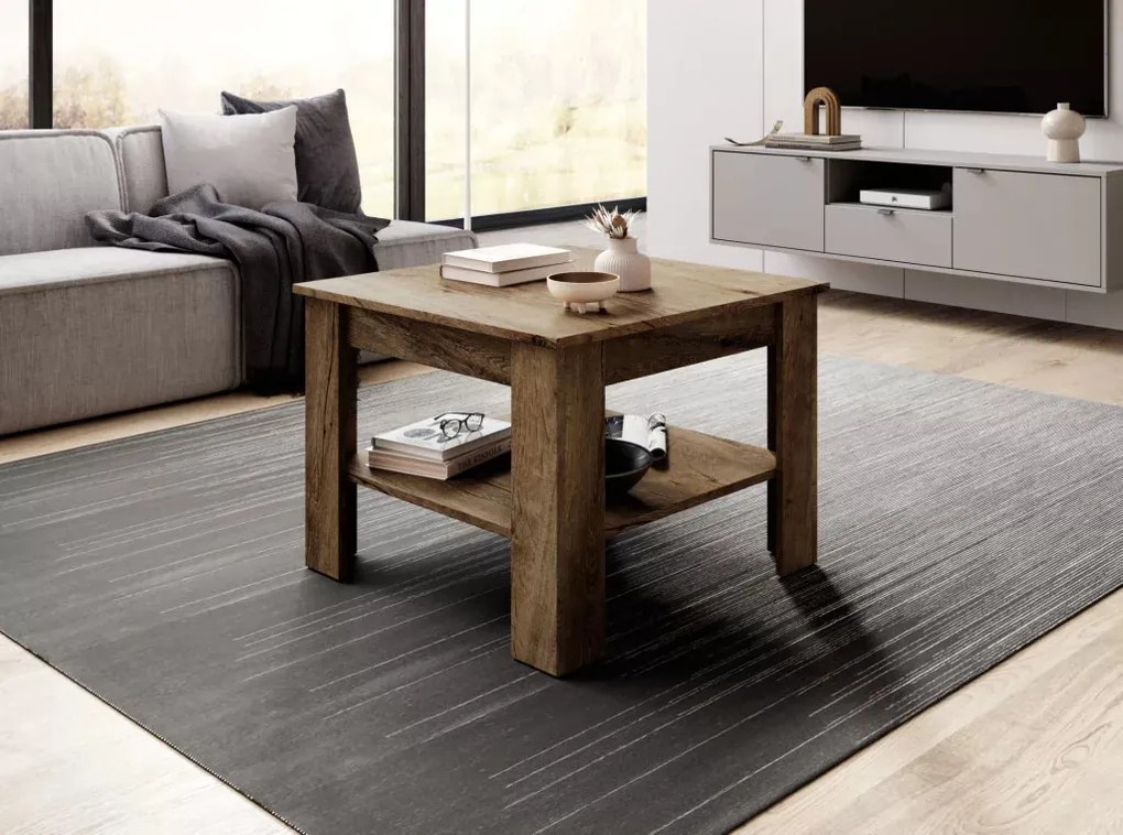 MINI dohányzóasztal burbon tölgy színben Belföldi Raktárról