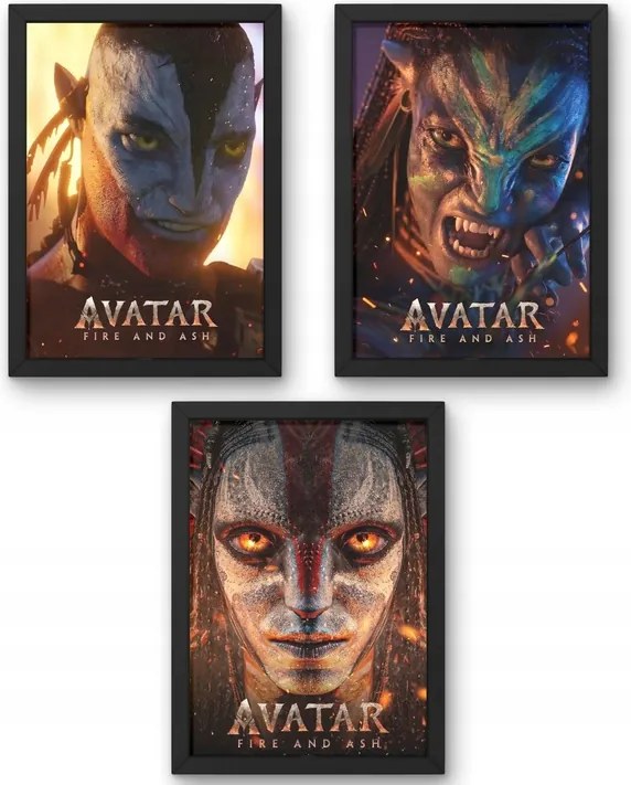 Három darabos Avatar Fire And Ash Tűz és hamu poszter szett A4-es méret