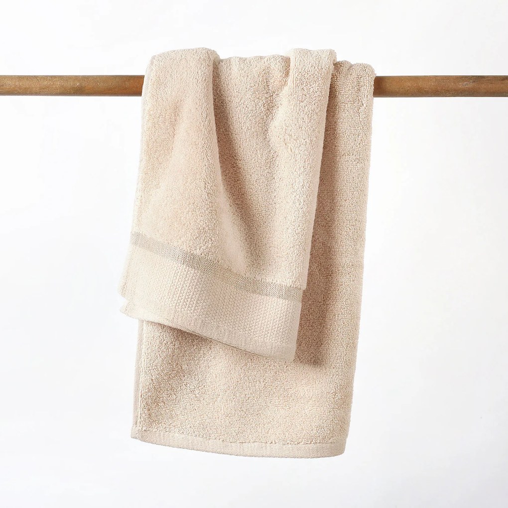 Goldea pamut törölköző és fürdőlepedő soft - bézsínű 50 x 100 cm