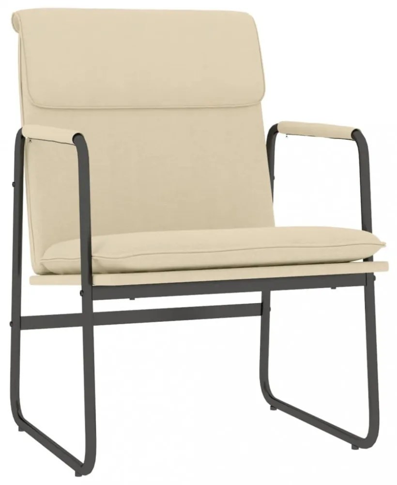 vidaXL krémszínű szövet pihenőszék 55 x 64 x 80 cm