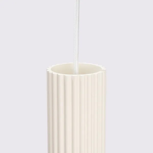 Sollux SL.1592 - Csillár zsinóron KARBON 1xGU10/10W/230V krémes