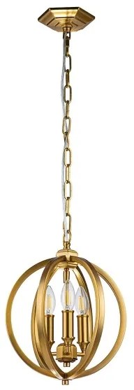 Feiss FE-CORINNE-3P-S-BB - Csillár láncon CORINNE 3xE14/60W/230V