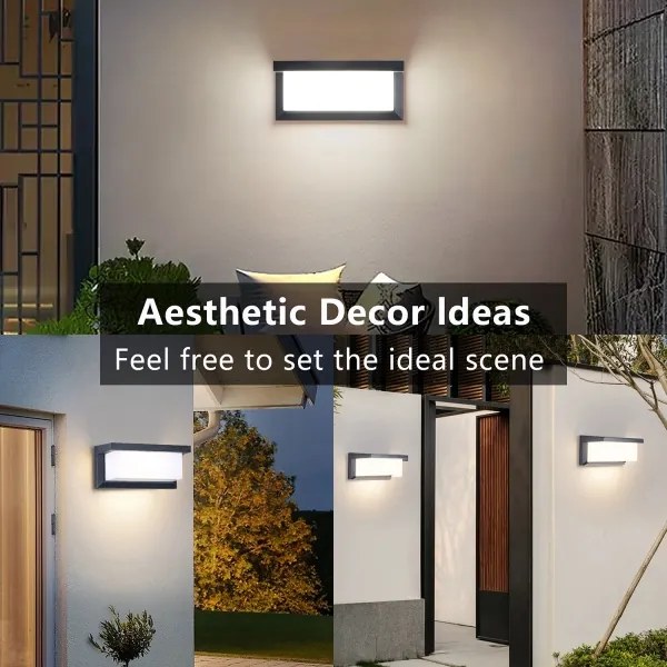 Brilagi -LED RGBW Kültéri fali lámpatest BRICKY 1xE27/9W/230V antracit IP54