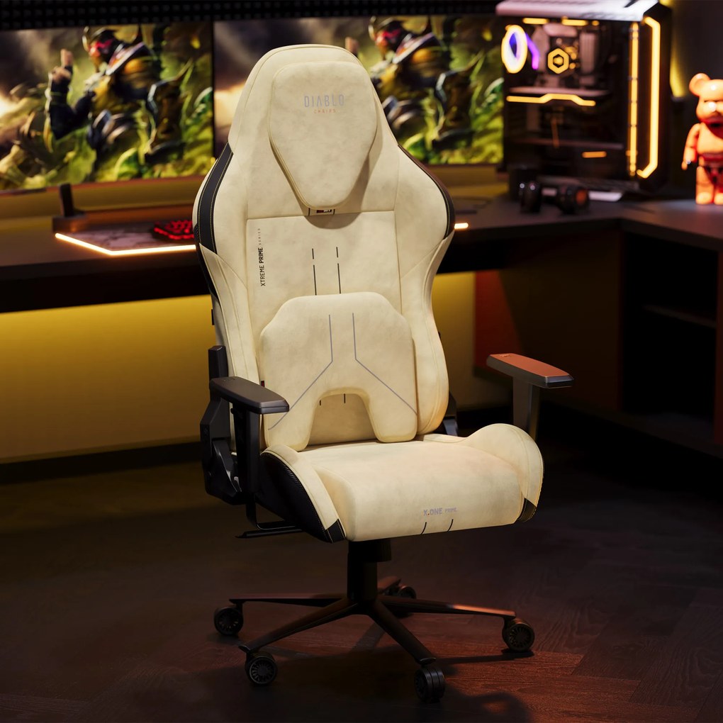 Gamer szék Normal Size, arany-fekete: Diablo X-One Prime Broken Gold