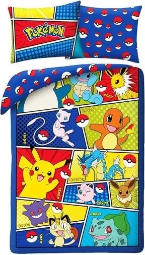 Pokémon PokéPower ágyneműhuzat 140×200cm, 70×90 cm
