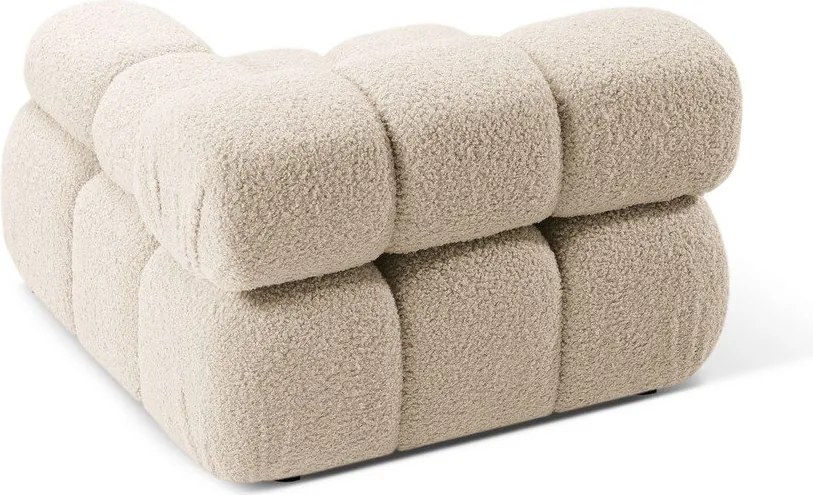Bézs buklé kanapé modul (jobb oldali) Bellis – Micadoni Home