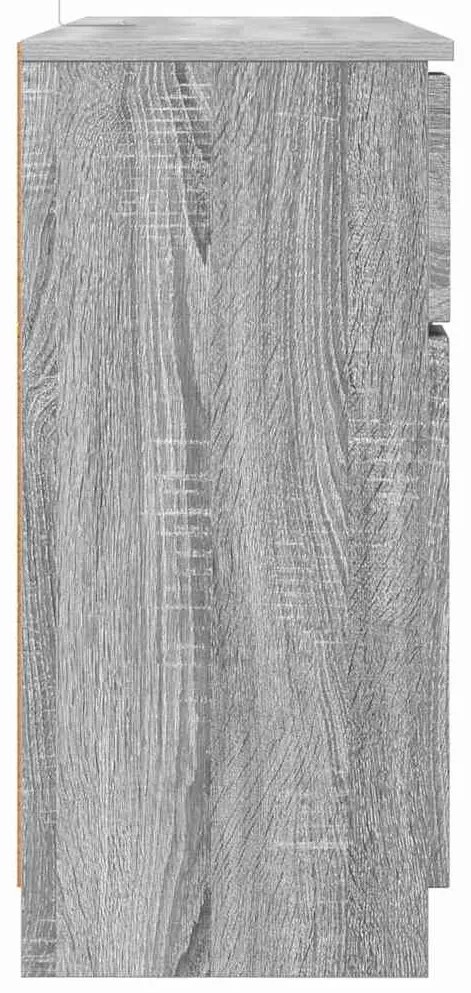 Széf fiókkal Szürke Sonoma 100 x 30 x 65,6 Faanyag