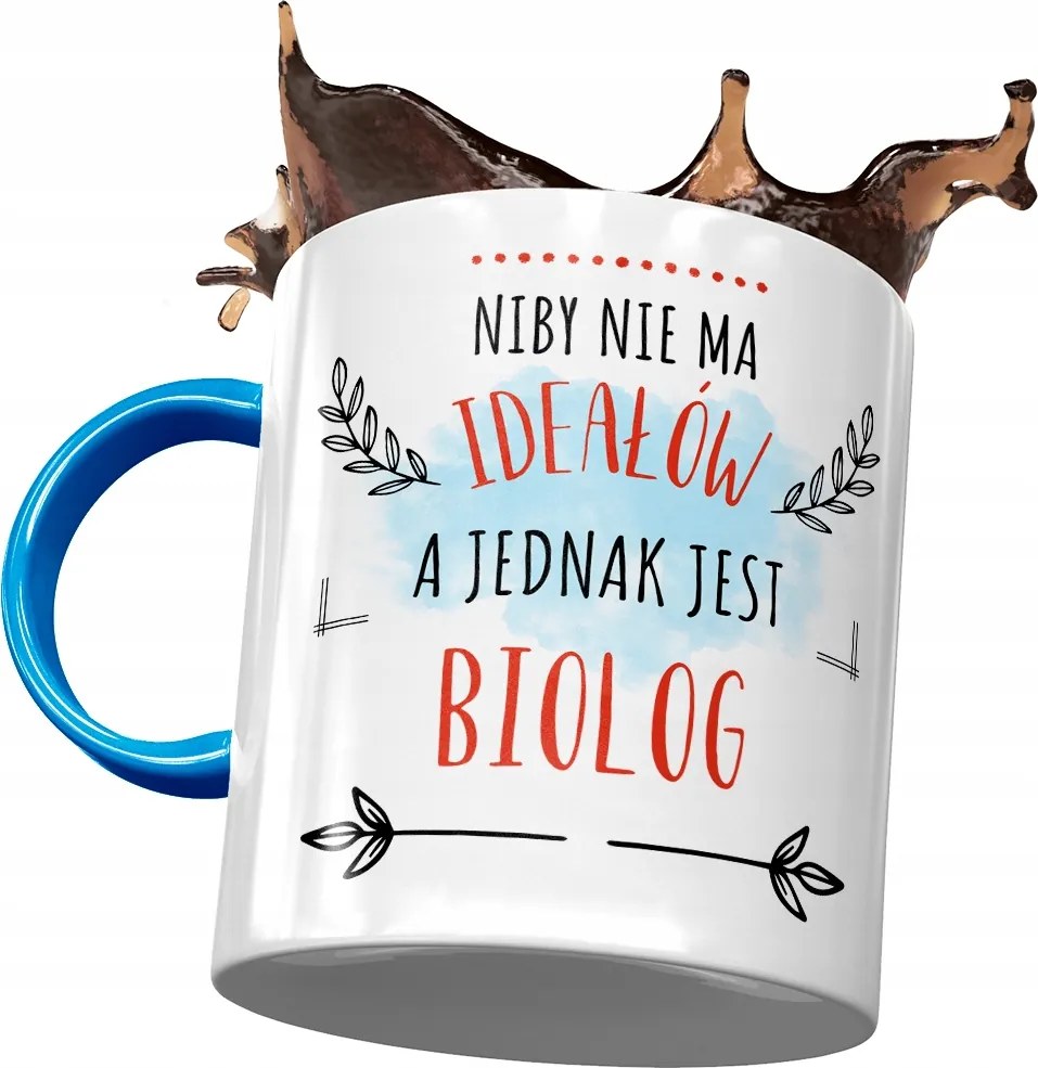 Kék Bögre Biológusnak Nincs Ideál Nyomtatott Fotóval