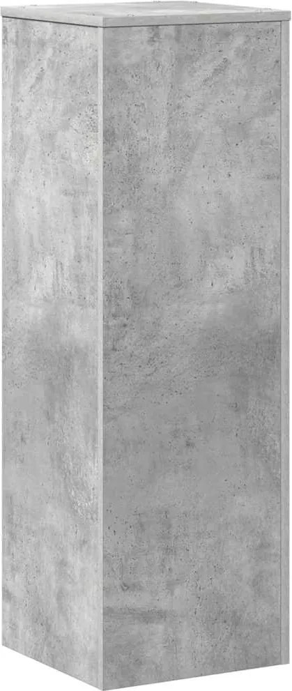 vidaXL betonszürke szerelt fa növényállvány 33 x 33 x 100 cm