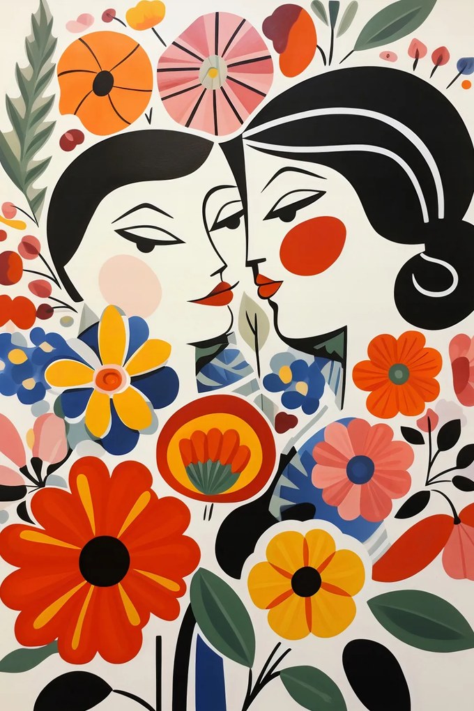 Poszter 30x45cm Virágos romantika