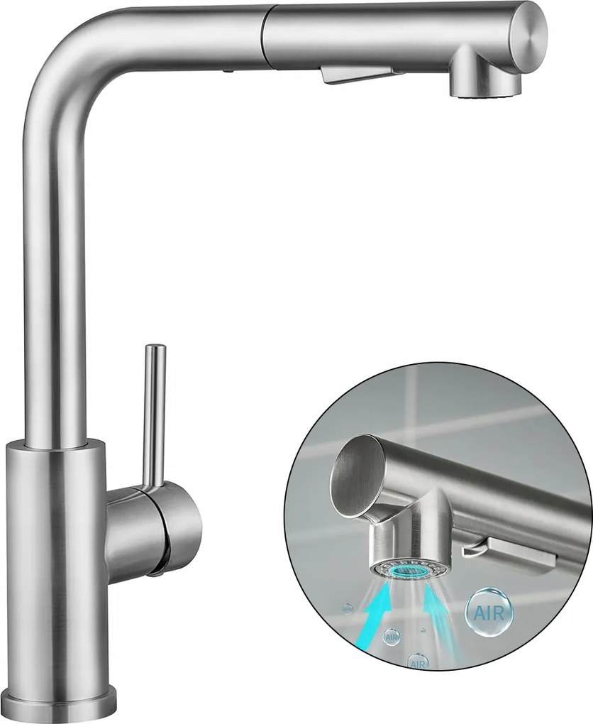 Konyhai Csaptelep, Asztali, Króm – Klasszikus, Forgatható, Fém