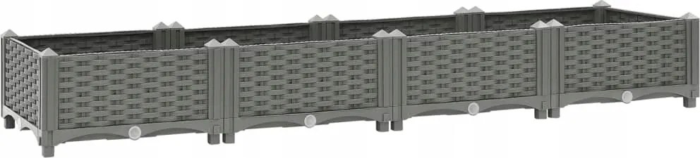 Kerti Virágtartó, 160x40x23 cm, polipropilén