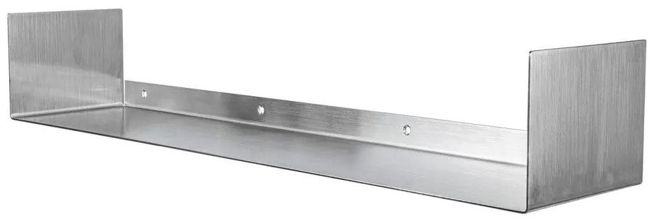 Matt ezüstszínű acél fali polc 80,5 cm Float – Mette Ditmer Denmark