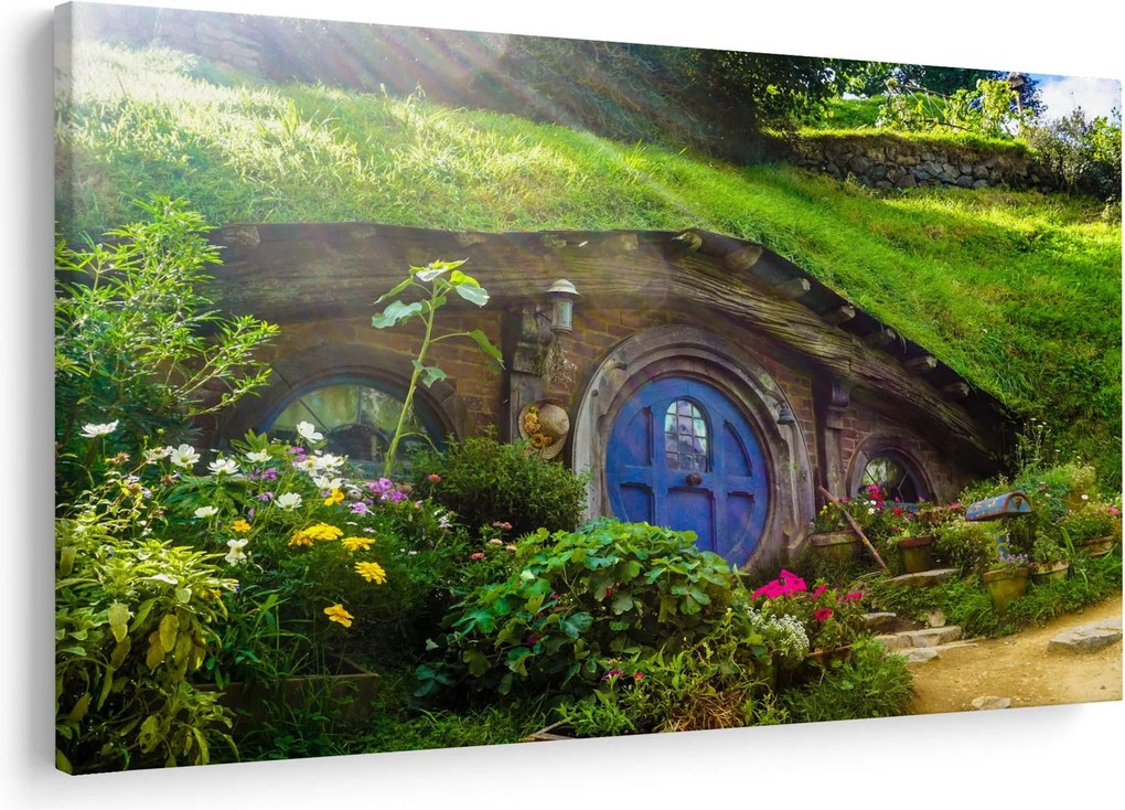 Kép - Hobbitfalva (90x60 cm)