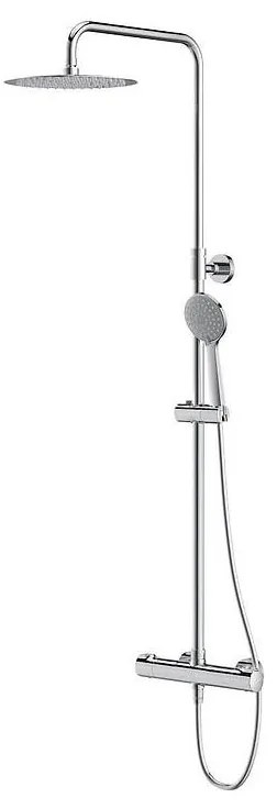 Cersanit S951-340 CITY termosztátos zuhanyszett, fényes króm