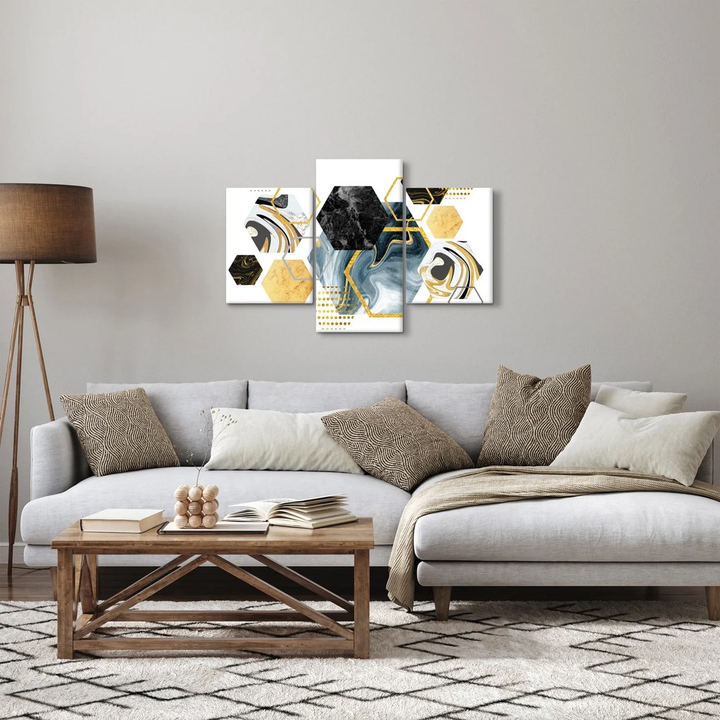 Kép - Sokszög (90x60 cm)