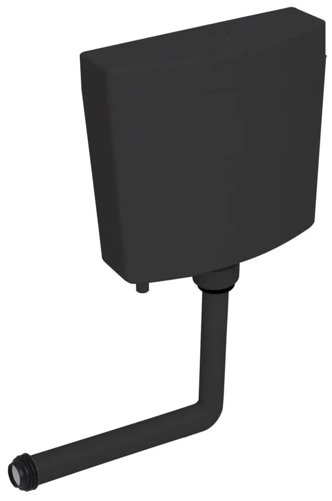 Fekete WC-tartály alsó vízbemenettel 3/6 liter