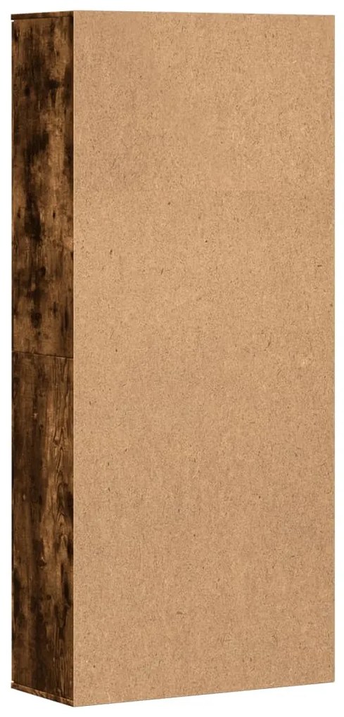 füstös tölgy színű szerelt fa magasszekrény 80 x 35 x 180 cm