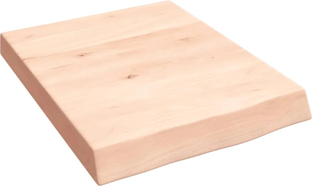 vidaXL kezeletlen tömör tölgyfa fali polc 40x50x(2-6) cm