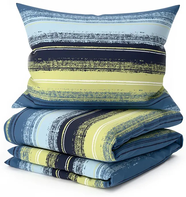 Mikroszálas ágyneműhuzat KÉK CSÍKOS kék Ágyneműhuzat mérete: 70 x 90 cm | 140 x 220 cm