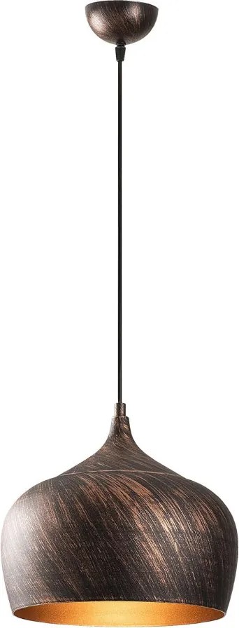 Sağlam 3761 réz-arany fém függőlámpa, Ø28 cm