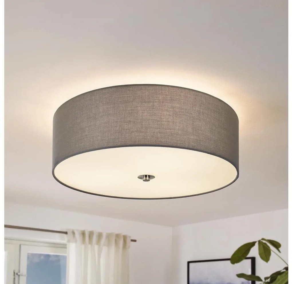 Eglo 55277 - PASTERI mennyezeti lámpa, 3×E27/25W/230V, átm. 47,5 cm, szürke