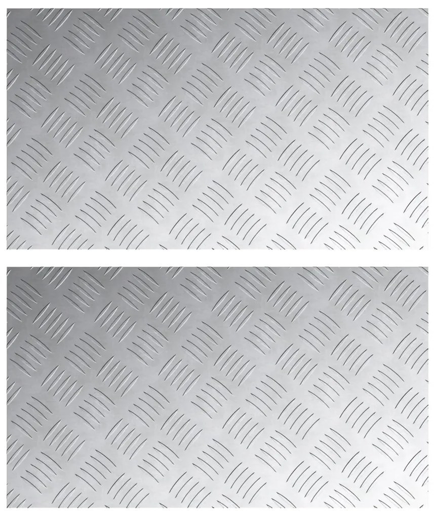 Alumínium Rácsos Lemezek 2 db Csúszásmentes 70x40 cm