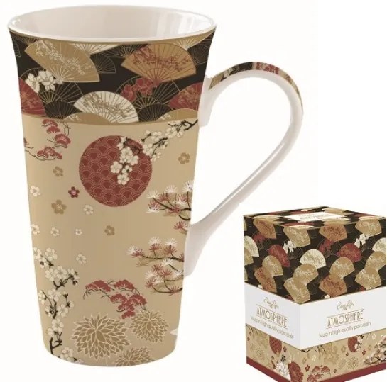 Porcelán nagy méretű bögre 600 ml Coffee Mania Kimono