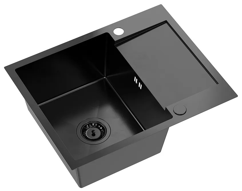 Acél mosogatótálca LUKE 116 Black