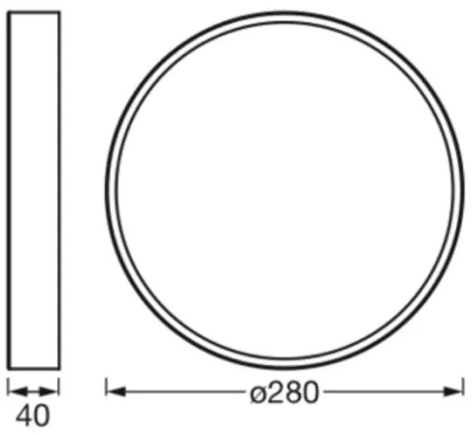 Ledvance - LED Mennyezeti lámpa ORBIS SLIM LED/20W/230V fehér