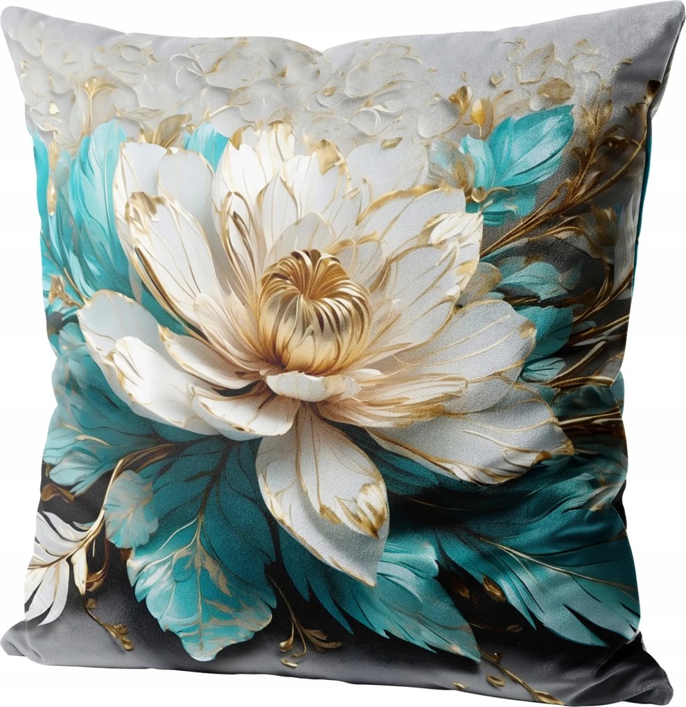 Velúr Díszpárnahuzat 50x50 Velúr Négyzet Motívum 248