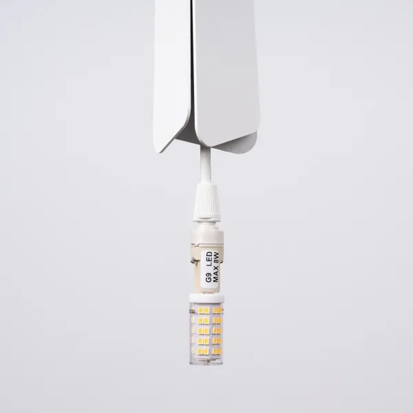 Sollux SL.1397 - Csillár zsinóron PRYSM 1xG9/8W/230V fehér