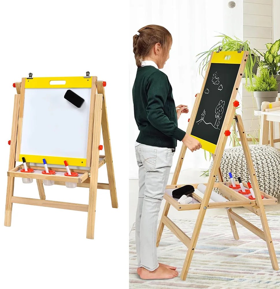 3 az 1-ben fa, gyerek rajztábla