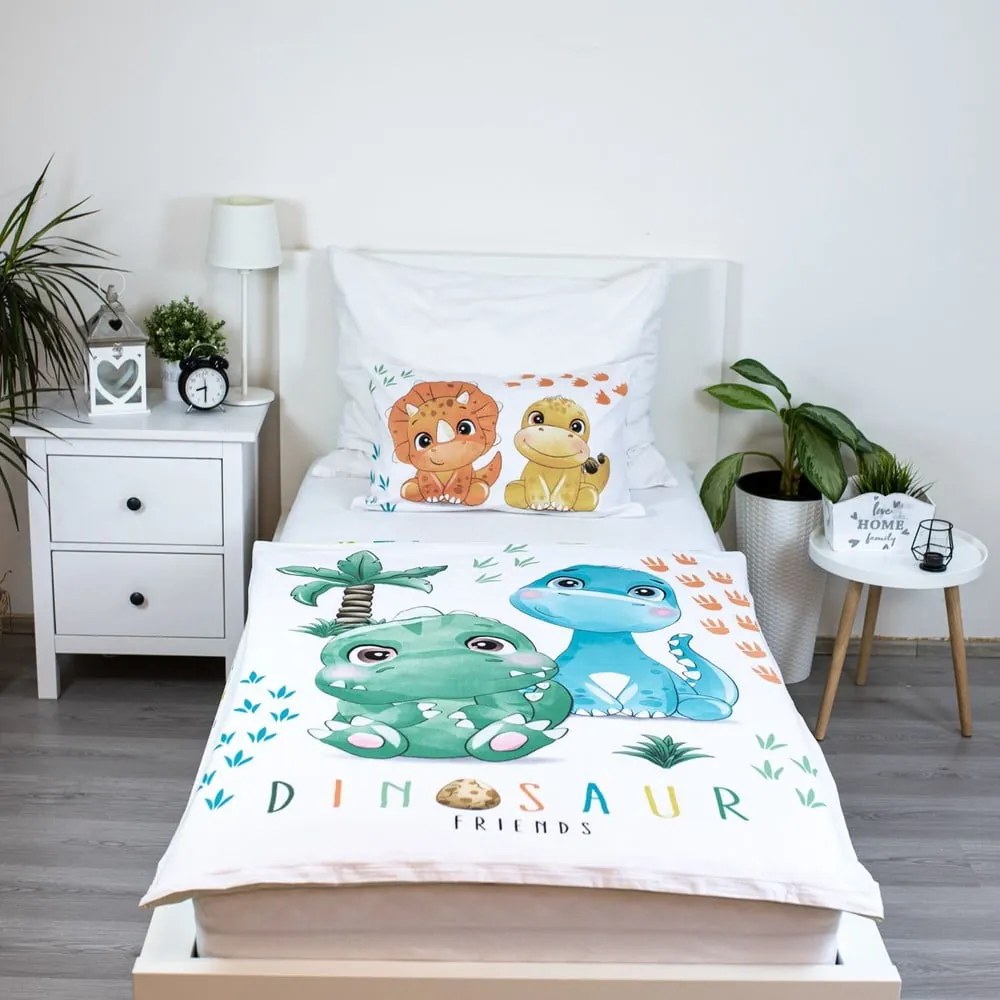 Pamut gyerek ágyneműhuzat babaágyhoz 100x135 cm Dino – Jerry Fabrics