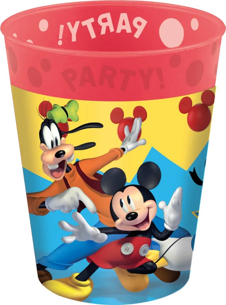 Disney Mickey Jump Into Fun micro prémium műanyag pohár szett 4 db-os 250 ml