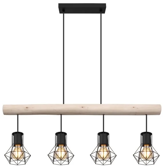 Globo 54017-4H3 - Csillár zsinóron PRISKA 4xE27/40W/230V