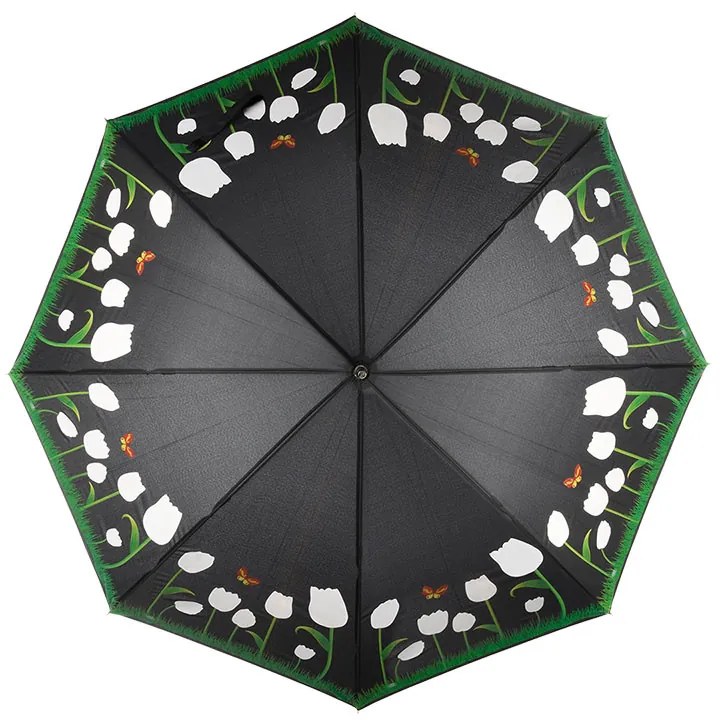 Esőre színváltós tulipános esernyő, 116 cm átmérőjű