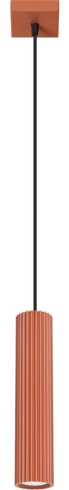 Sollux SL.1630 - Csillár zsinóron KARBON 1xGU10/10W/230V piros